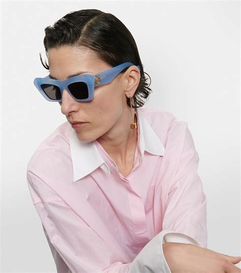 loewe sunglasses cat eye|loewe anagram oversized sunglasses.